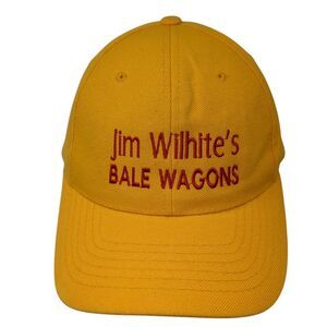 Jim Wilhite's Bale Wagons Snapback Hat Yellow One Size Embroidered